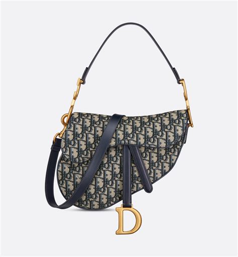 blue dior oblique embroidered canvas|Dior embroidered saddle bag.